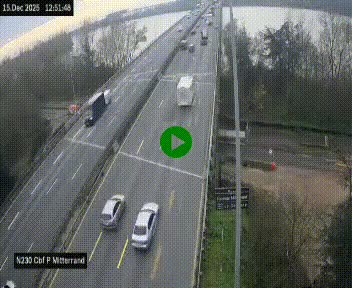 <h2>Webcam sur le périphérique de Bordeaux à l'est de la ville. Caméra située sur le Pont Mitterand sur la N230</h2>