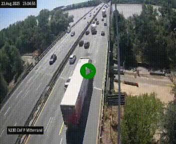 <h2>Webcam sur le périphérique de Bordeaux à l'est de la ville. Caméra située sur le Pont Mitterand sur la N230</h2>