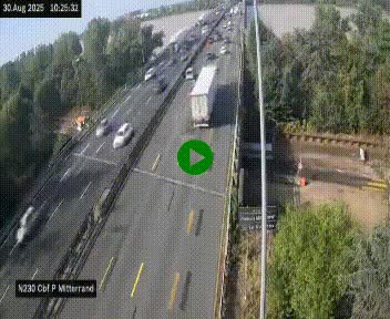 <h2>Webcam sur le périphérique de Bordeaux à l'est de la ville. Caméra située sur le Pont Mitterand sur la N230</h2>
