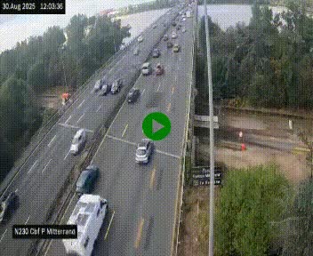<h2>Webcam sur le périphérique de Bordeaux à l'est de la ville. Caméra située sur le Pont Mitterand sur la N230</h2>