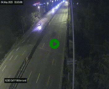 Webcam sur le périphérique de Bordeaux à l'est de la ville. Caméra située sur le Pont Mitterand sur la N230