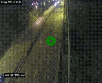 Webcam sur le périphérique de Bordeaux à l'est de la ville. Caméra située sur le Pont Mitterand sur la N230