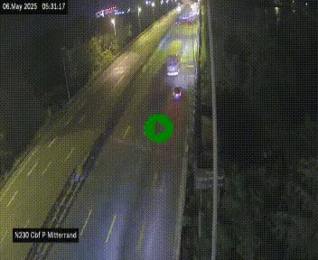 Webcam sur le périphérique de Bordeaux à l'est de la ville. Caméra située sur le Pont Mitterand sur la N230