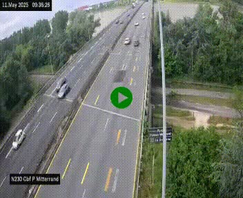 Webcam sur le périphérique de Bordeaux à l'est de la ville. Caméra située sur le Pont Mitterand sur la N230