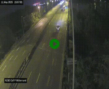 Webcam sur le périphérique de Bordeaux à l'est de la ville. Caméra située sur le Pont Mitterand sur la N230