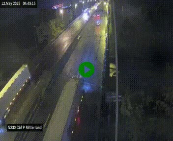 Webcam sur le périphérique de Bordeaux à l'est de la ville. Caméra située sur le Pont Mitterand sur la N230