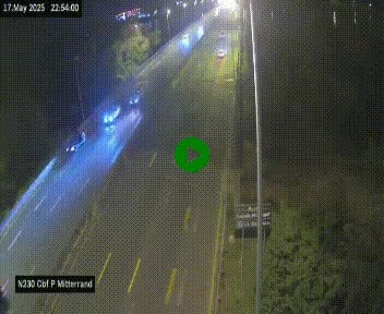 Webcam sur le périphérique de Bordeaux à l'est de la ville. Caméra située sur le Pont Mitterand sur la N230