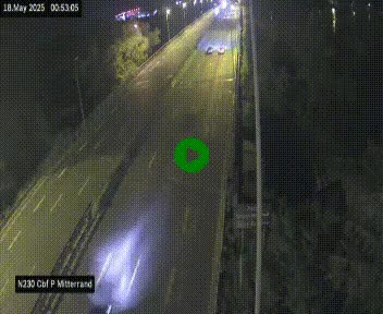 Webcam sur le périphérique de Bordeaux à l'est de la ville. Caméra située sur le Pont Mitterand sur la N230