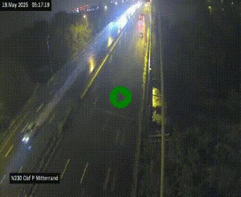 Webcam sur le périphérique de Bordeaux à l'est de la ville. Caméra située sur le Pont Mitterand sur la N230