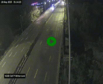 Webcam sur le périphérique de Bordeaux à l'est de la ville. Caméra située sur le Pont Mitterand sur la N230