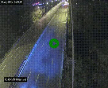 Webcam sur le périphérique de Bordeaux à l'est de la ville. Caméra située sur le Pont Mitterand sur la N230