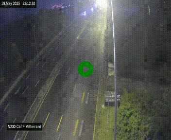 Webcam sur le périphérique de Bordeaux à l'est de la ville. Caméra située sur le Pont Mitterand sur la N230