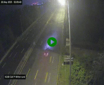 Webcam sur le périphérique de Bordeaux à l'est de la ville. Caméra située sur le Pont Mitterand sur la N230