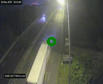Webcam sur le périphérique de Bordeaux à l'est de la ville. Caméra située sur le Pont Mitterand sur la N230