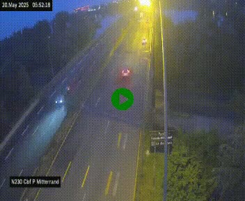 Webcam sur le périphérique de Bordeaux à l'est de la ville. Caméra située sur le Pont Mitterand sur la N230