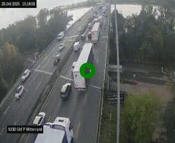 <h2>Webcam sur le périphérique de Bordeaux à l'est de la ville. Caméra située sur le Pont Mitterand sur la N230</h2>