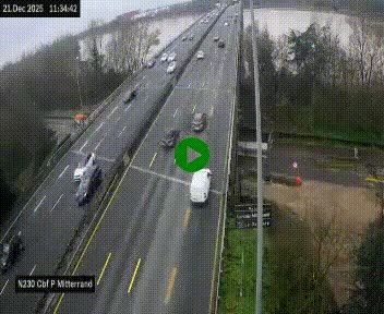 <h2>Webcam sur le périphérique de Bordeaux à l'est de la ville. Caméra située sur le Pont Mitterand sur la N230</h2>