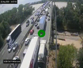 <h2>Webcam sur le périphérique de Bordeaux à l'est de la ville. Caméra située sur le Pont Mitterand sur la N230</h2>