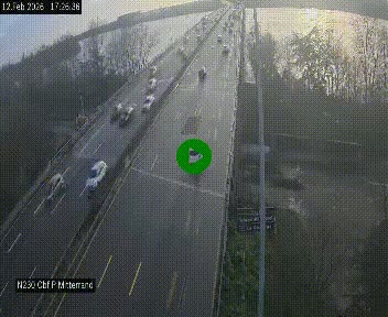 <h2>Webcam sur le périphérique de Bordeaux à l'est de la ville. Caméra située sur le Pont Mitterand sur la N230</h2>