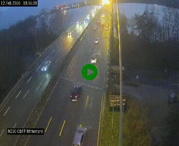 <h2>Webcam sur le périphérique de Bordeaux à l'est de la ville. Caméra située sur le Pont Mitterand sur la N230</h2>