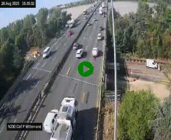 <h2>Webcam sur le périphérique de Bordeaux à l'est de la ville. Caméra située sur le Pont Mitterand sur la N230</h2>