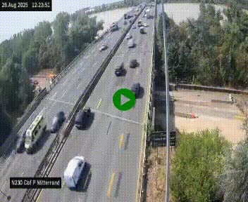 <h2>Webcam sur le périphérique de Bordeaux à l'est de la ville. Caméra située sur le Pont Mitterand sur la N230</h2>