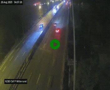 <h2>Webcam sur le périphérique de Bordeaux à l'est de la ville. Caméra située sur le Pont Mitterand sur la N230</h2>