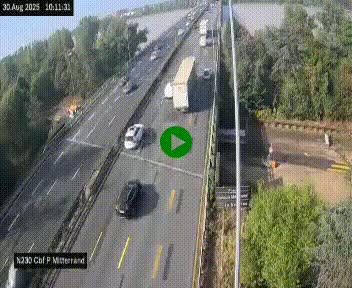 <h2>Webcam sur le périphérique de Bordeaux à l'est de la ville. Caméra située sur le Pont Mitterand sur la N230</h2>