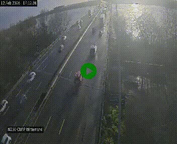 <h2>Webcam sur le périphérique de Bordeaux à l'est de la ville. Caméra située sur le Pont Mitterand sur la N230</h2>