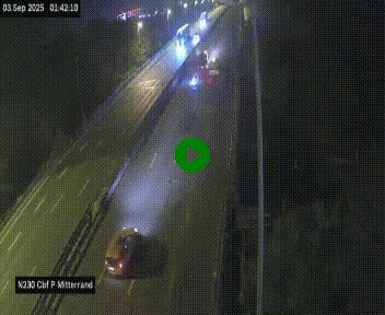 <h2>Webcam sur le périphérique de Bordeaux à l'est de la ville. Caméra située sur le Pont Mitterand sur la N230</h2>
