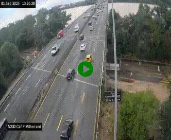<h2>Webcam sur le périphérique de Bordeaux à l'est de la ville. Caméra située sur le Pont Mitterand sur la N230</h2>