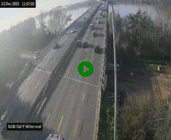 <h2>Webcam sur le périphérique de Bordeaux à l'est de la ville. Caméra située sur le Pont Mitterand sur la N230</h2>