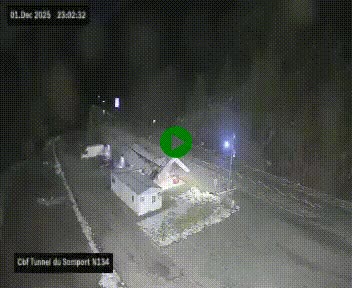 <h2>Webcam à l'entrée du tunnel du Somport, côté français, sur la N134, dans les Pyrénées, en direction de l'Espagne, à 1116 mètres d'altitude</h2>