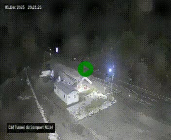 <h2>Webcam à l'entrée du tunnel du Somport, côté français, sur la N134, dans les Pyrénées, en direction de l'Espagne, à 1116 mètres d'altitude</h2>
