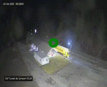 <h2>Webcam à l'entrée du tunnel du Somport, côté français, sur la N134, dans les Pyrénées, en direction de l'Espagne, à 1116 mètres d'altitude</h2>