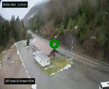 <h2>Webcam à l'entrée du tunnel du Somport, côté français, sur la N134, dans les Pyrénées, en direction de l'Espagne, à 1116 mètres d'altitude</h2>