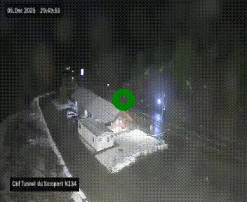 <h2>Webcam à l'entrée du tunnel du Somport, côté français, sur la N134, dans les Pyrénées, en direction de l'Espagne, à 1116 mètres d'altitude</h2>