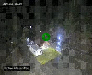 <h2>Webcam à l'entrée du tunnel du Somport, côté français, sur la N134, dans les Pyrénées, en direction de l'Espagne, à 1116 mètres d'altitude</h2>