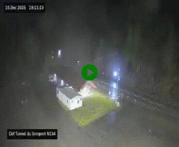 <h2>Webcam à l'entrée du tunnel du Somport, côté français, sur la N134, dans les Pyrénées, en direction de l'Espagne, à 1116 mètres d'altitude</h2>
