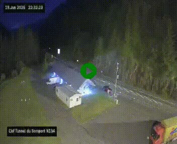 <h2>Webcam à l'entrée du tunnel du Somport, côté français, sur la N134, dans les Pyrénées, en direction de l'Espagne, à 1116 mètres d'altitude</h2>