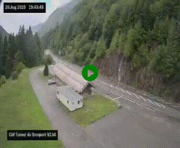 <h2>Webcam à l'entrée du tunnel du Somport, côté français, sur la N134, dans les Pyrénées, en direction de l'Espagne, à 1116 mètres d'altitude</h2>