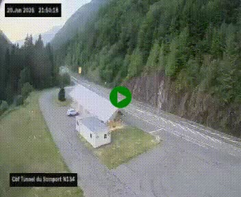<h2>Webcam à l'entrée du tunnel du Somport, côté français, sur la N134, dans les Pyrénées, en direction de l'Espagne, à 1116 mètres d'altitude</h2>
