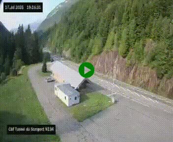 <h2>Webcam à l'entrée du tunnel du Somport, côté français, sur la N134, dans les Pyrénées, en direction de l'Espagne, à 1116 mètres d'altitude</h2>