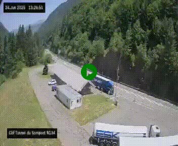 <h2>Webcam à l'entrée du tunnel du Somport, côté français, sur la N134, dans les Pyrénées, en direction de l'Espagne, à 1116 mètres d'altitude</h2>