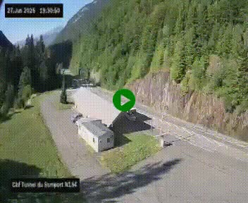 <h2>Webcam à l'entrée du tunnel du Somport, côté français, sur la N134, dans les Pyrénées, en direction de l'Espagne, à 1116 mètres d'altitude</h2>