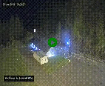 <h2>Webcam à l'entrée du tunnel du Somport, côté français, sur la N134, dans les Pyrénées, en direction de l'Espagne, à 1116 mètres d'altitude</h2>