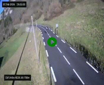 <h2>Webcam dans les Pyrénées Atlantique au niveau du col d'Urdos et du fort du Pourtalet sur la N134, en direction du Col et du tunnel du Somport, à 765 mètres d'altitude</h2>