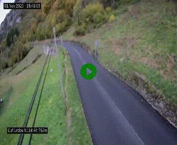 <h2>Webcam dans les Pyrénées Atlantique au niveau du col d'Urdos et du fort du Pourtalet sur la N134, en direction du Col et du tunnel du Somport, à 765 mètres d'altitude</h2>