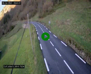 <h2>Webcam dans les Pyrénées Atlantique au niveau du col d'Urdos et du fort du Pourtalet sur la N134, en direction du Col et du tunnel du Somport, à 765 mètres d'altitude</h2>