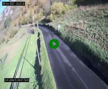 <h2>Webcam dans les Pyrénées Atlantique au niveau du col d'Urdos et du fort du Pourtalet sur la N134, en direction du Col et du tunnel du Somport, à 765 mètres d'altitude</h2>